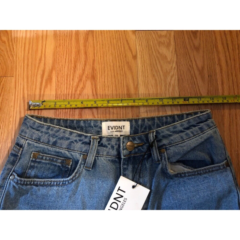 Evidnt Los Angeles Jeans Women's Size 26 Retro VTG Hype NWT 90s Y2K Fray Anthro - Picture 5 of 9